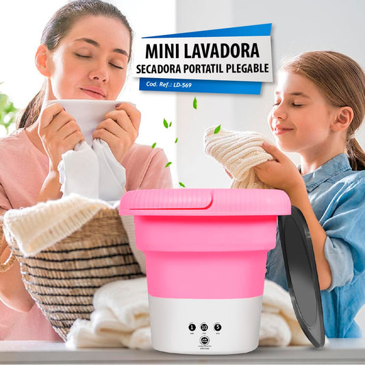Mini Lavadora Portatil Plegable