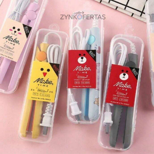 Mini Plancha Para Cabello Con Estuche