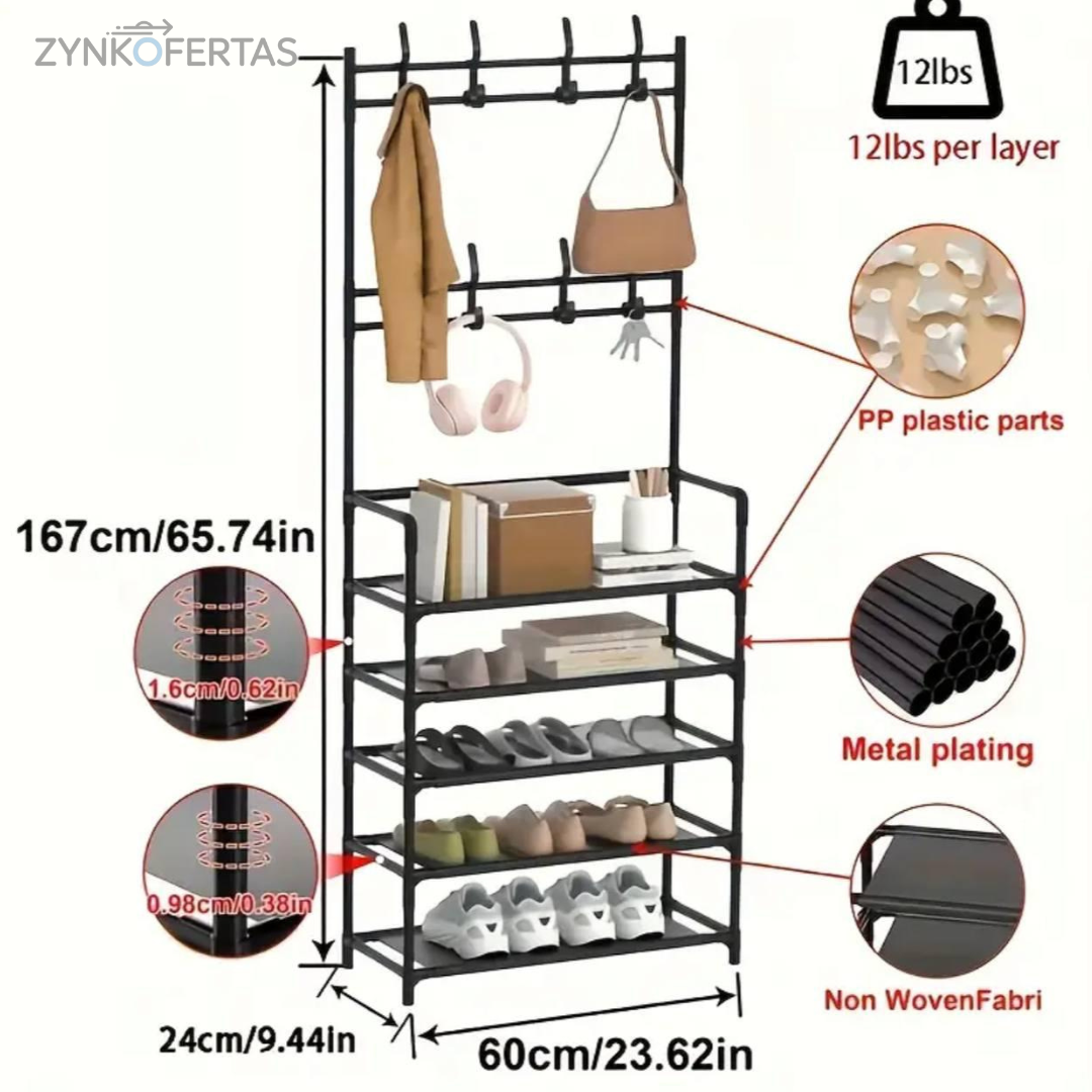 Zapatera Estante Colgador De 4 Niveles