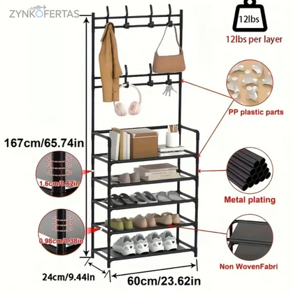 Zapatera Estante Colgador De 4 Niveles