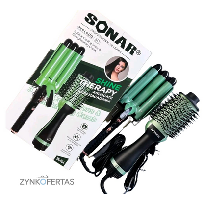 Combo Cepillo Secador Y Rizador