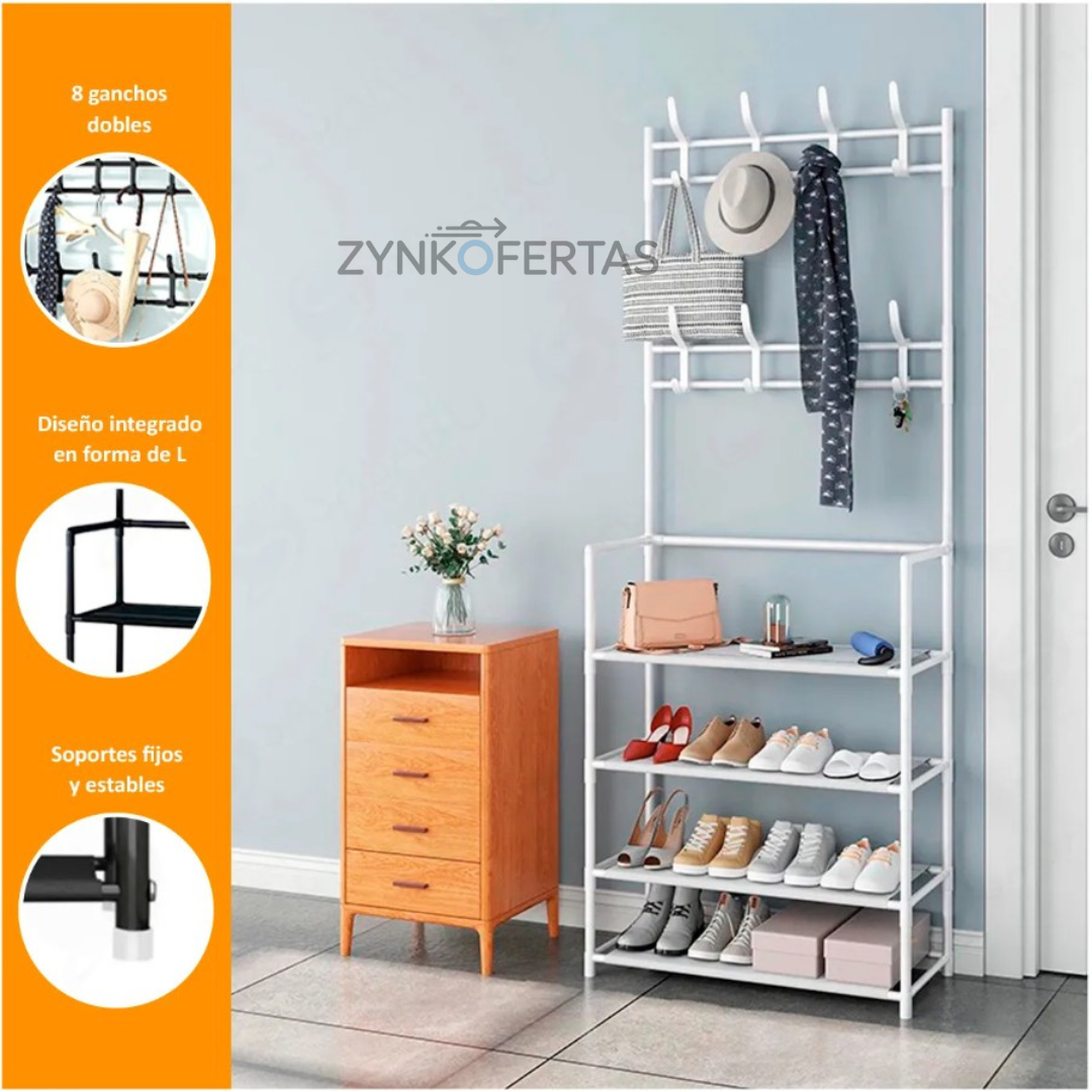 Zapatera Estante Colgador De 4 Niveles